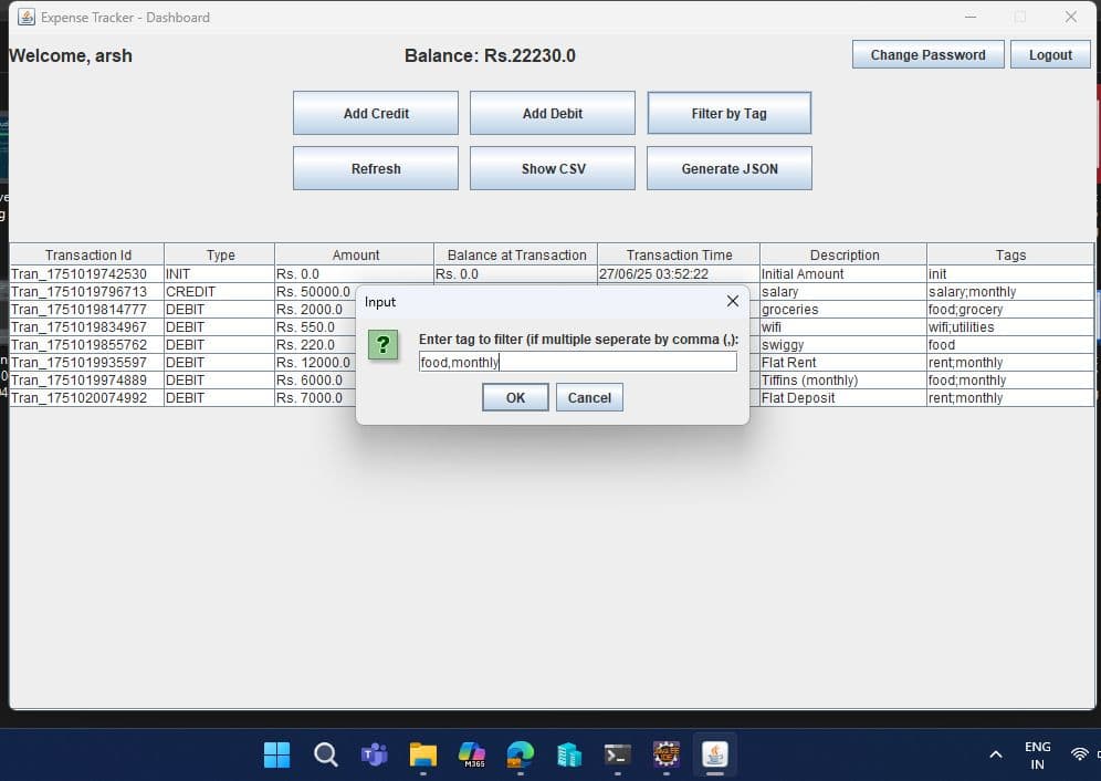 Expense Tracker Application