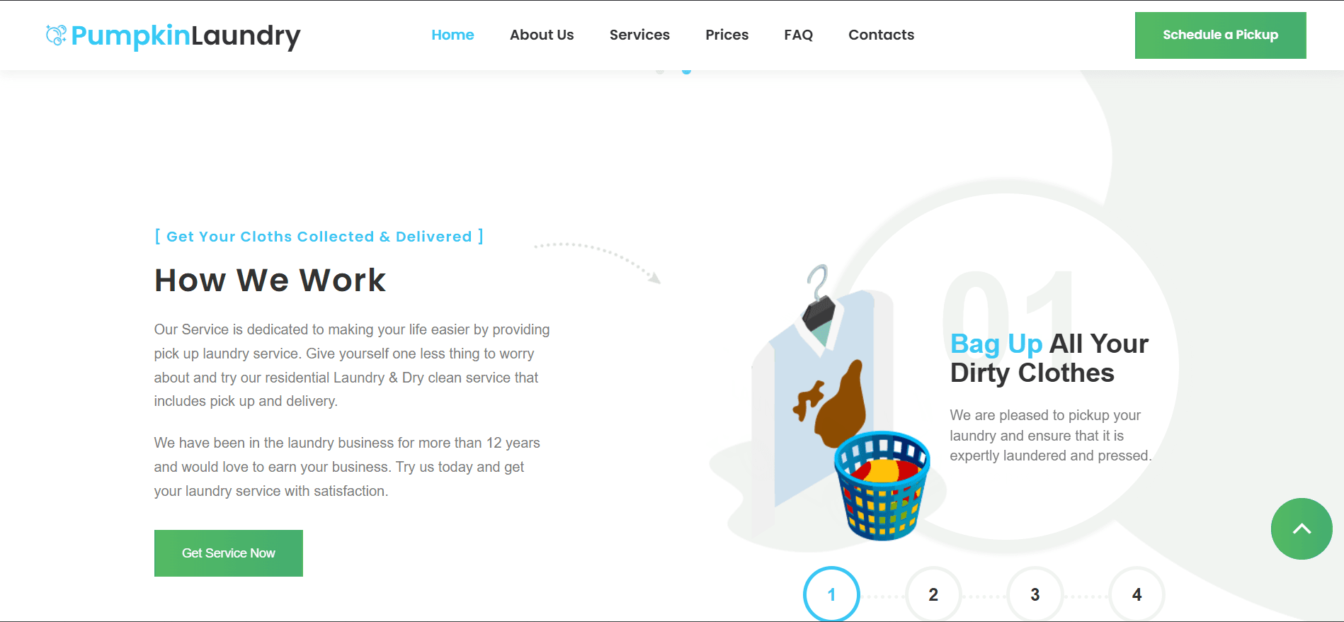 Laundry Website Clone